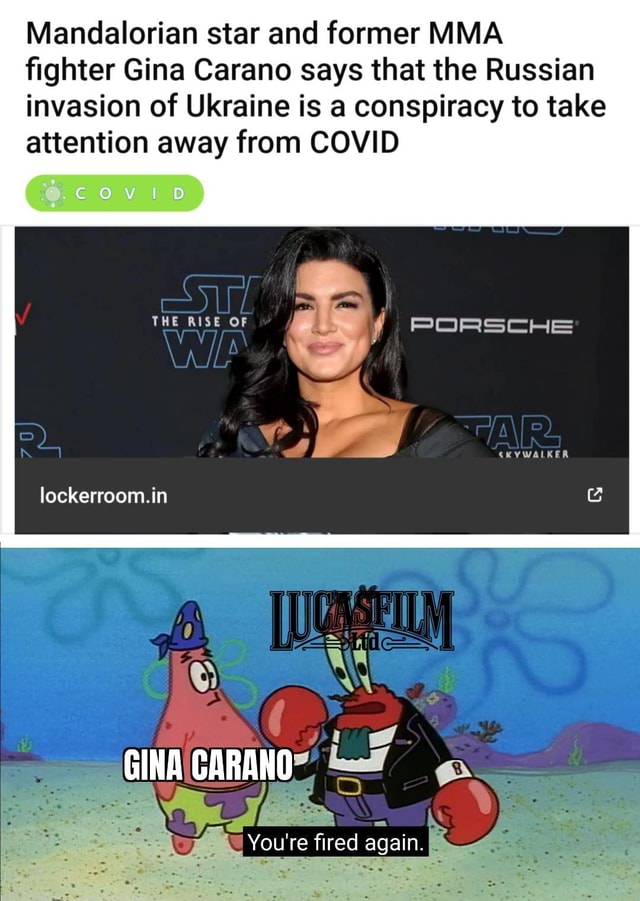 Mandalorian star and former MMA fighter Gina Carano says that the