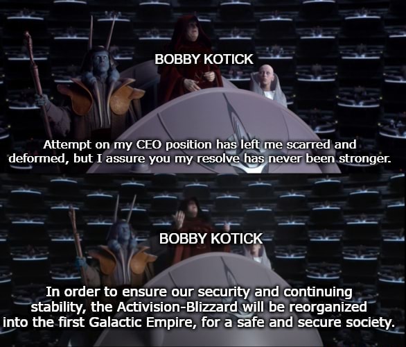 Bobby Kotick Attempt On My Ceo Position Has Left Me Scarred And Deformed But I Assure You My