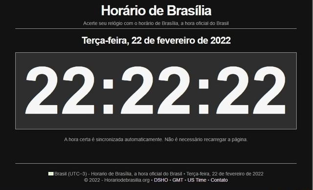 Horário De Brasília Acerte Seu Relógio Com O Horário De Brasília, A ...