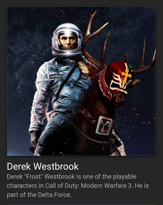Derek Westbrook Derek Frost Westbrook Is One Of The Playable