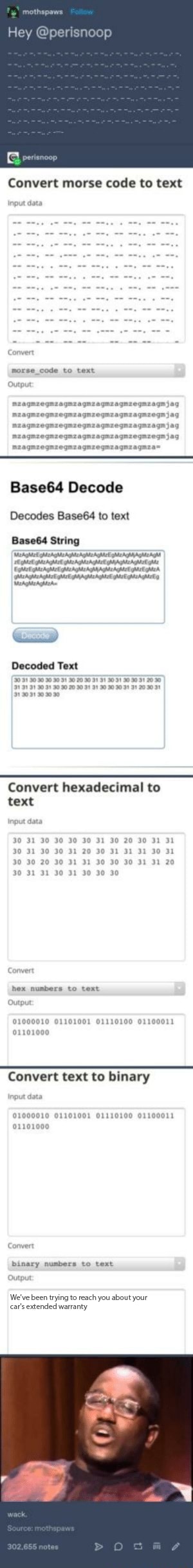 Hey @perisnoop Convert morse code to text morse_code to text Base64