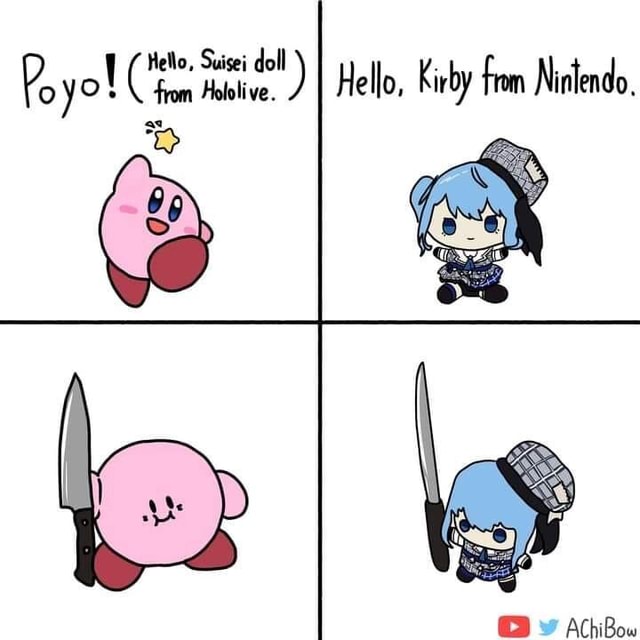 Poyo! del) I Hello, Kirby fron Ninlendo, AchiBou - iFunny