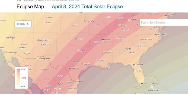 Eclipse Map - April 8, 2024 Total Solar Eclipse - America’s best pics ...