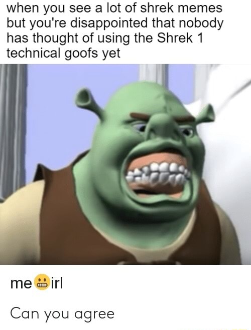 Low effort Shrek meme : r/memes