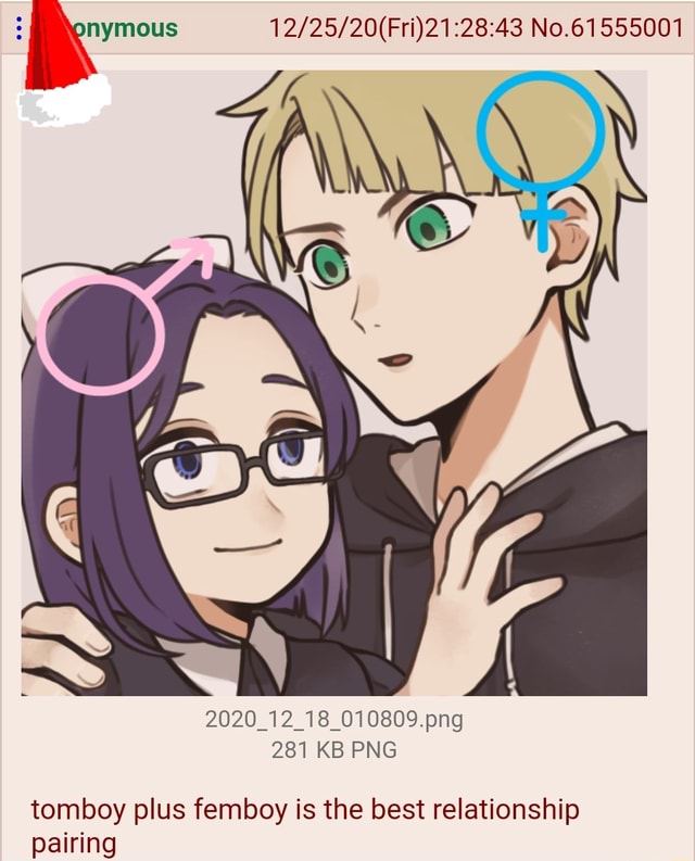 No.61555001 2020_12_18_010809.png 281 KB PNG tomboy plus femboy is the best  relationship pairing - iFunny