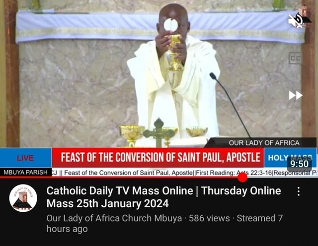 OUR LADY OF AFRICA FEAST OF THE CONVERSION OF SAINT PAUL APOSTLE The   1cf463ef7e9c30f0756e6e02e97f5efae7fa9db1c6f044164833672be42fbbda 1 