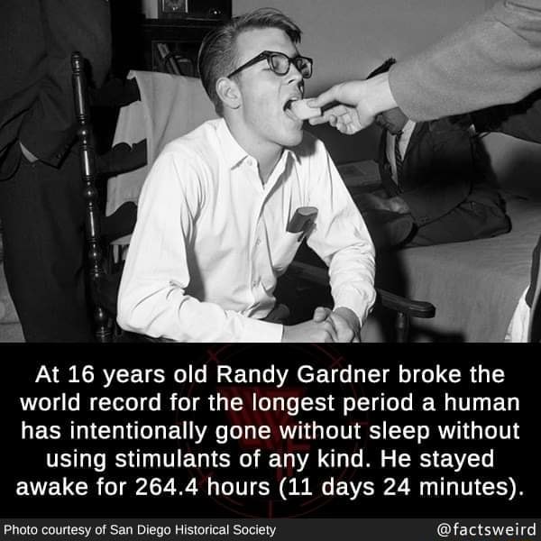 At 16 Years Old Randy Gardner Broke The World Record For The Longest ...