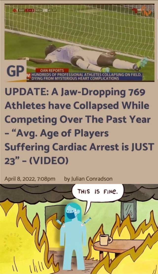 HUNDREDS OF PROFESSIONAL ATHLETES COLLAPSING ON FIELD, DYING FROM