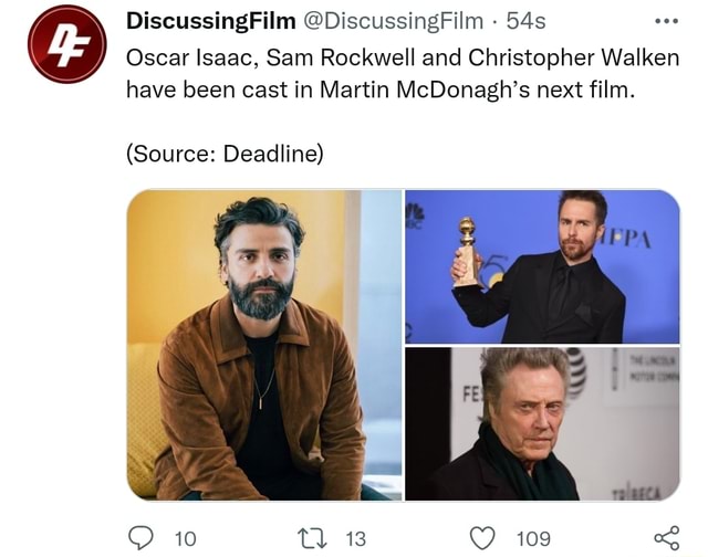 DiscussingFilm DiscussingFilm Oscar Isaac, Sam Rockwell and
