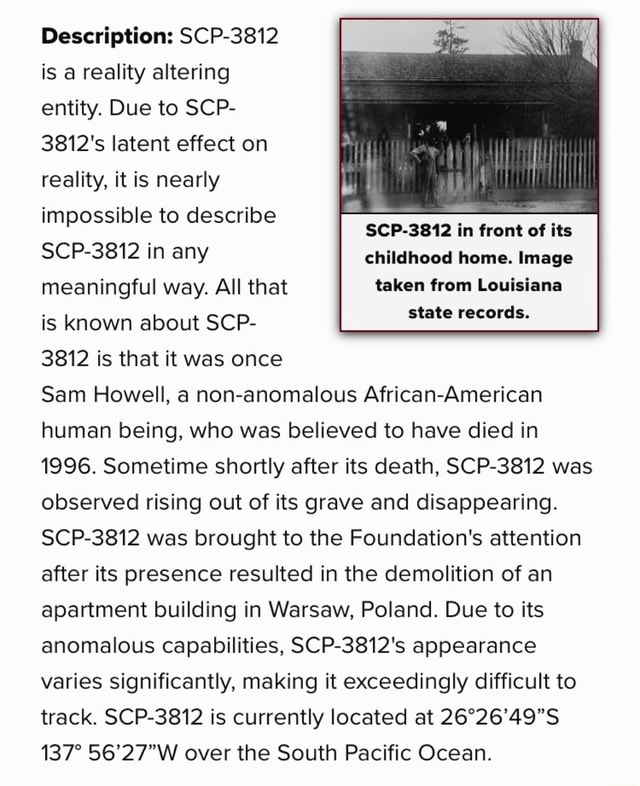 Project Isorropía: I am today years old when I realized that SCP-2747 is  basically SCP-3812's wife. : r/SCP