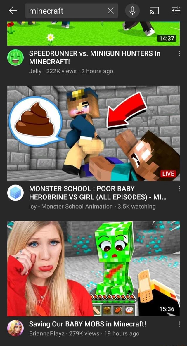 Minecraft > I SPEEDRUNNER vs. MINIGUN HUNTERS In if MINECRAFT! Jelly