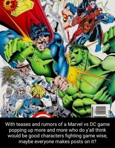 marvel vs dc game characters