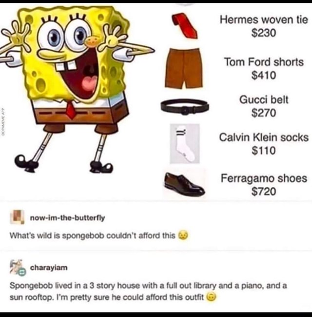 gucci x spongebob