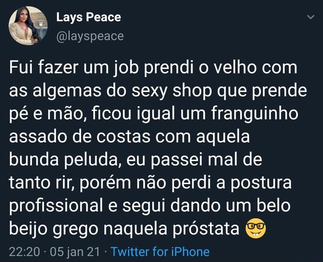 Lays Peace Fui Fazer Um Job Prendi O Velho Com As Algemas Do Sexy Shop Que Prende Pe E Mao Ficou Igual Um Franguinho Assado De Costas Com Aquela Bunda Peluda Eu