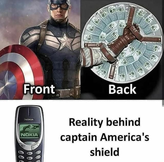 Reality behind captain America's shield - iFunny