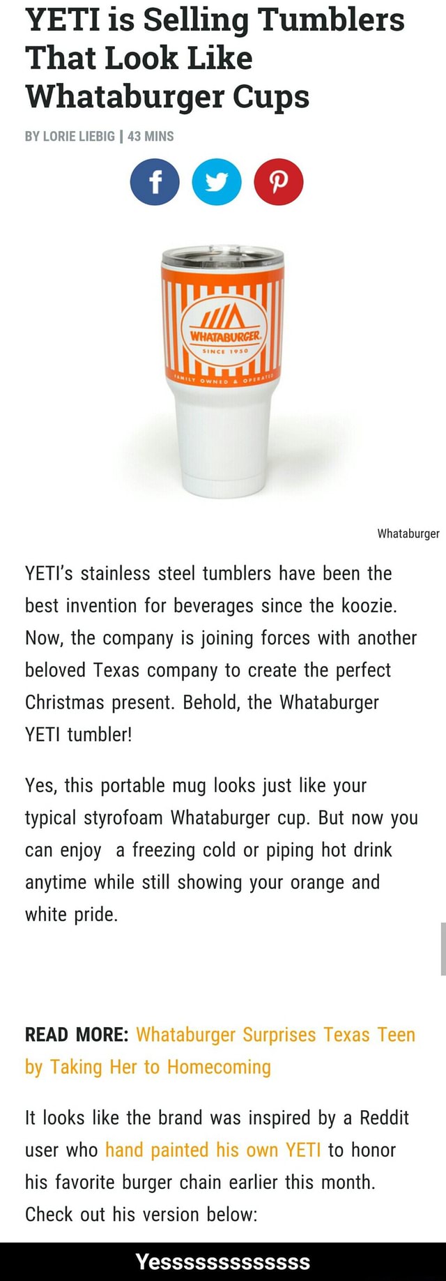 whataburger yeti