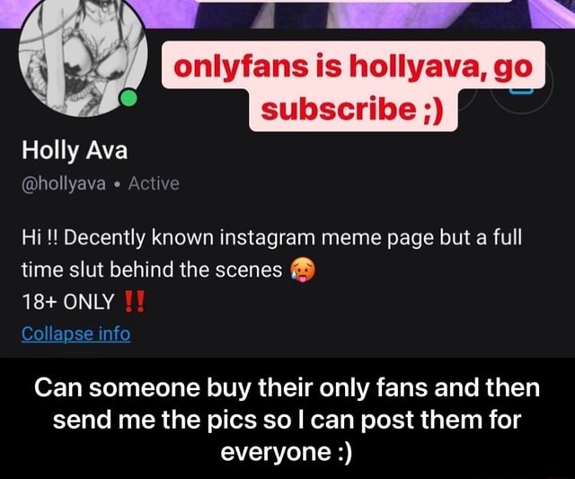 Holly ava only fans