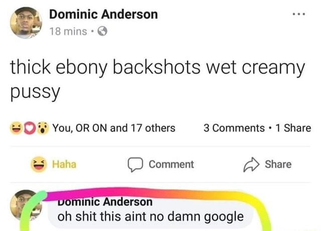 Ebony Wet Dripping Pussy