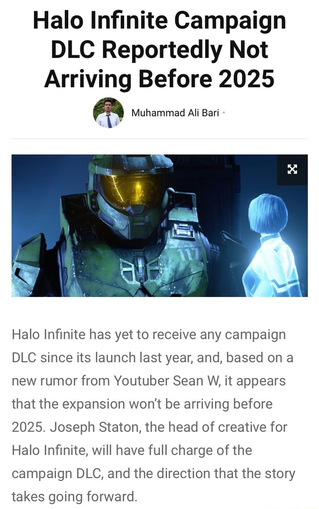 Halo Infinite Campaign DLC Reportedly Not Arriving Before 2025 Muhammad ...