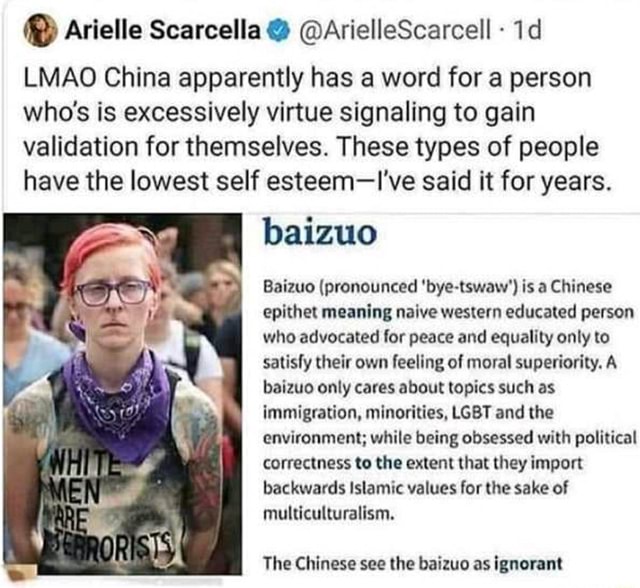 LMAO China apparently has a word for a person who's is excessively