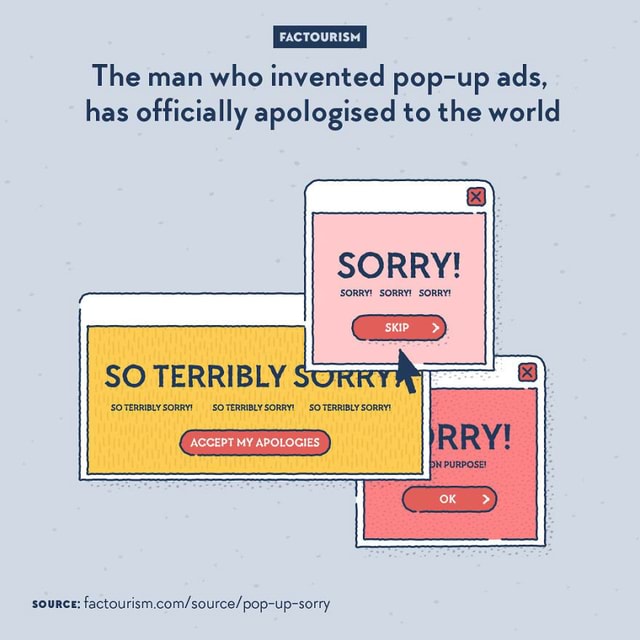 Man Behind Pop-up Ads Apologizes