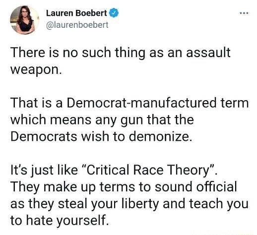 Lauren Boebert @laurenboebert There is no such thing as an assault ...