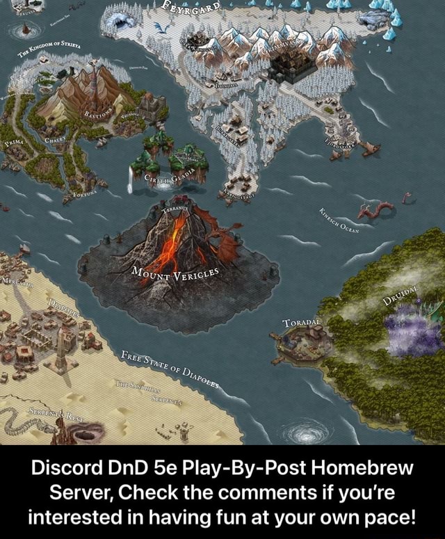 Discord DnD Se Play Post Homebrew Server, Check the comments if you