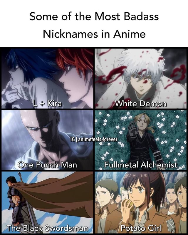 Some of the Most Badass Nicknames in Anime L + Kira White Demon IG ...