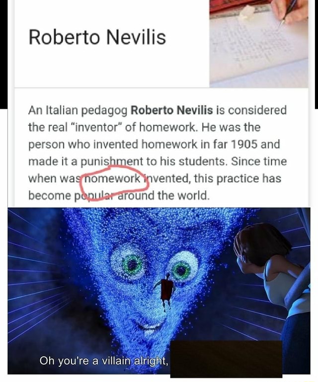 who is the real inventor of homework