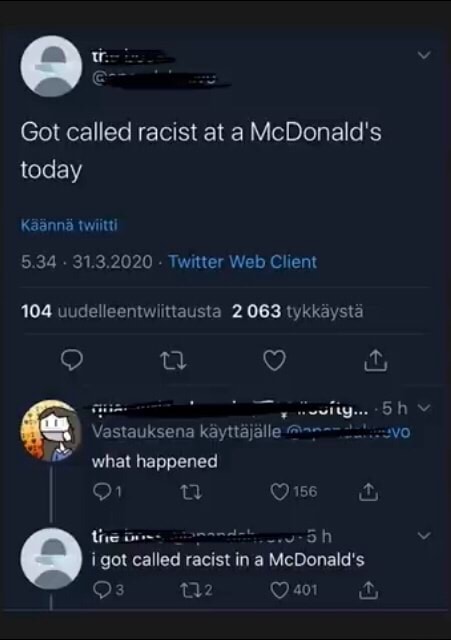 Got Called Racist At A McDonald's Today Kaanna Twiitti 5.34 Twitter Web ...