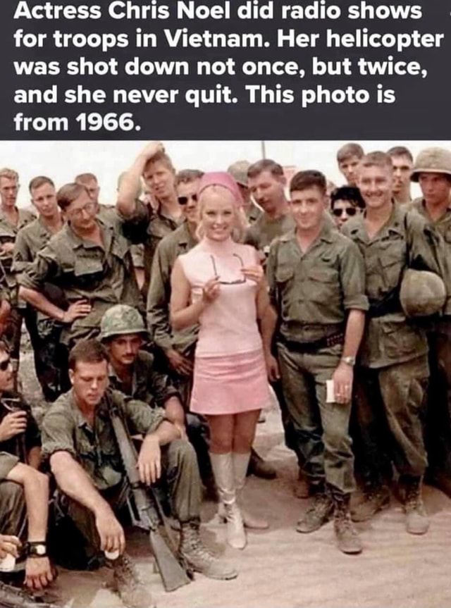 Actress Chris Noel did radio shows for troops in Vietnam. Her ...