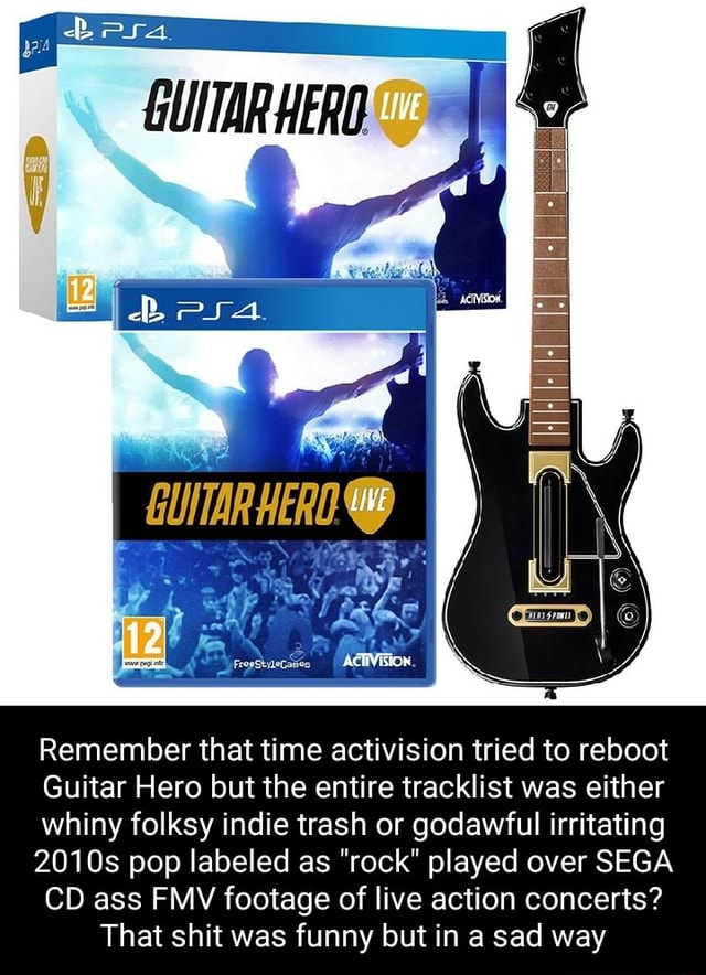 GUITAR HERO Remember that time activision tried to reboot Guitar Hero