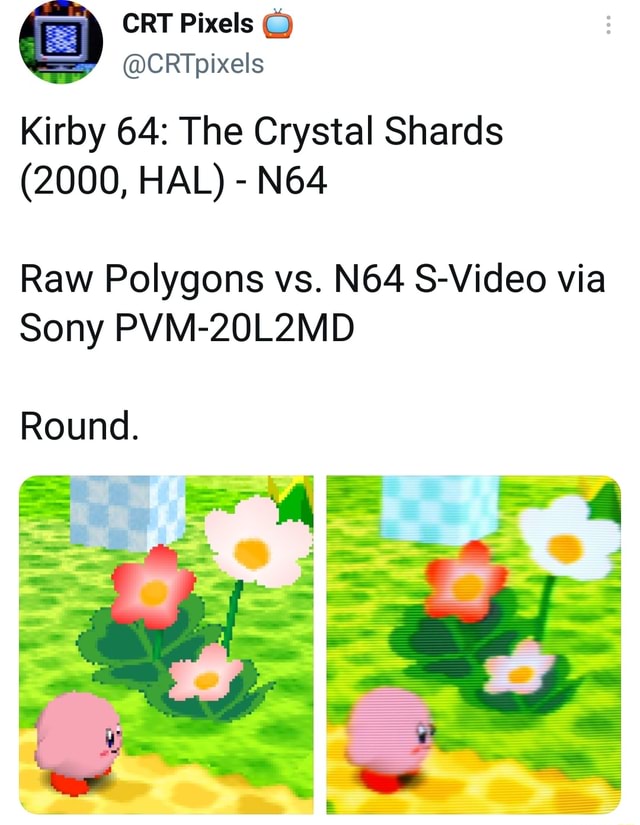 CRT Pixels @CRTpixels Kirby 64: The Crystal Shards (2000, HAL) - Raw ...