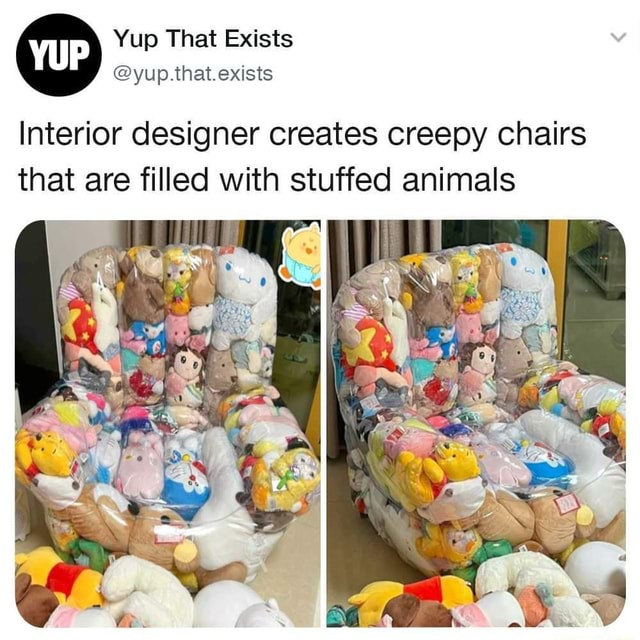 Yup Exists Interior designer creates creepy chairs that are filled with