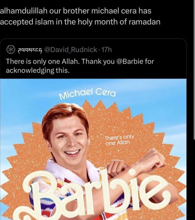 Alhamdulillah our brother michael cera has accepted islam in the holy ...