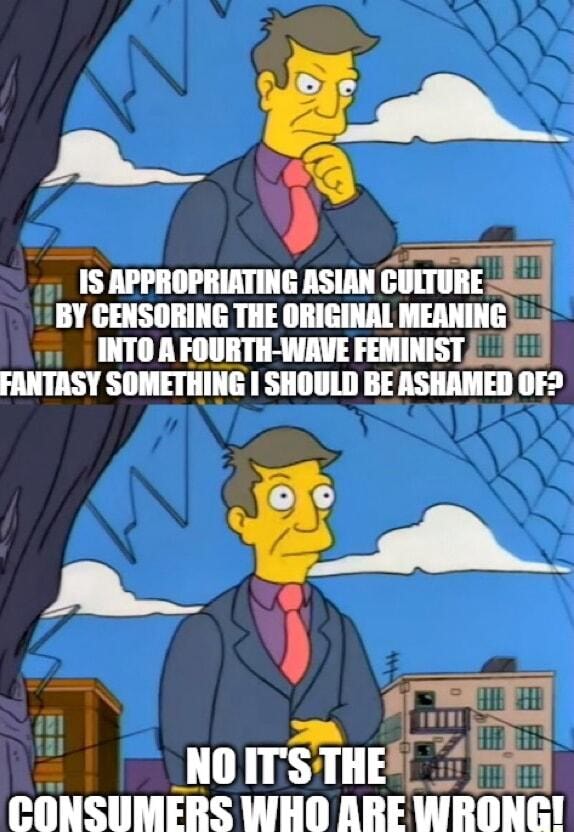 APPROPRIATING ASIAN CULTURE BY CENSORING THE ORIGINAL MEANING INTO A ...