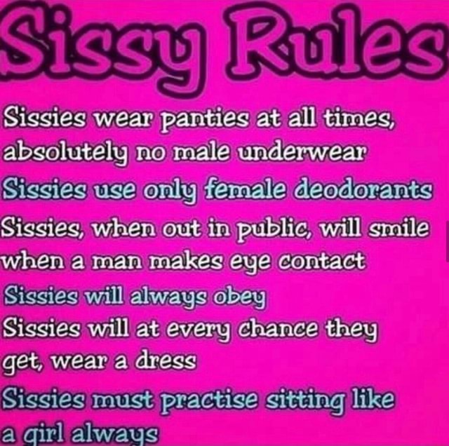 Sissies Wear Panties At All Times, Absolutely No Male Underwear Sissies ...