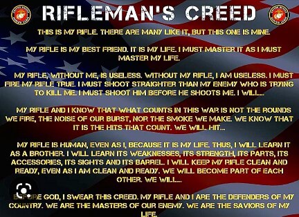 Rifleman's Creed My Is My Best Friend. S My 'master My Life. Must 