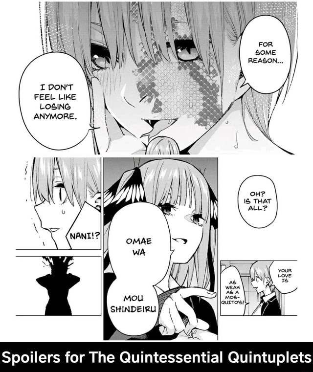 Spoilers For The Quintessential Quintuplets Spoilers For The Quintessential Quintuplets