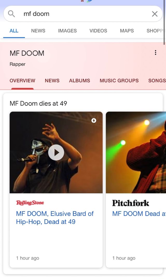 Mf doom xX ALL NEWS IMAGES VIDEOS MAPS SHOP MF DOOM Rapper OVERVIEW