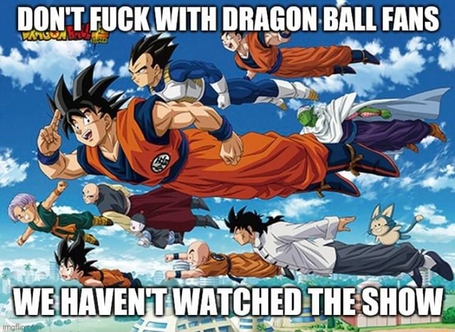 Dont Fuck With Dragon Ball Fans We Havent T Watched The Show Ifunny 