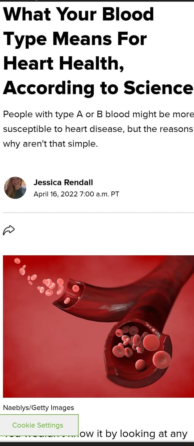 C - What Your Blood Type Means For Heart Health, According To Science ...