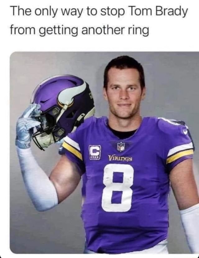 NFL Memes on X: The only way to stop Tom Brady from getting another ring   / X