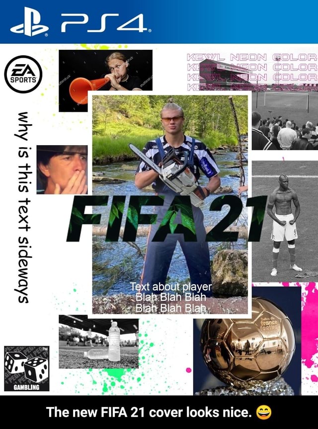 The new FIFA 21 cover looks nice. © - The new FIFA 21 cover looks nice