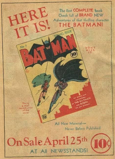 On this day: The first issue of the DC Comics series Batman hit ...