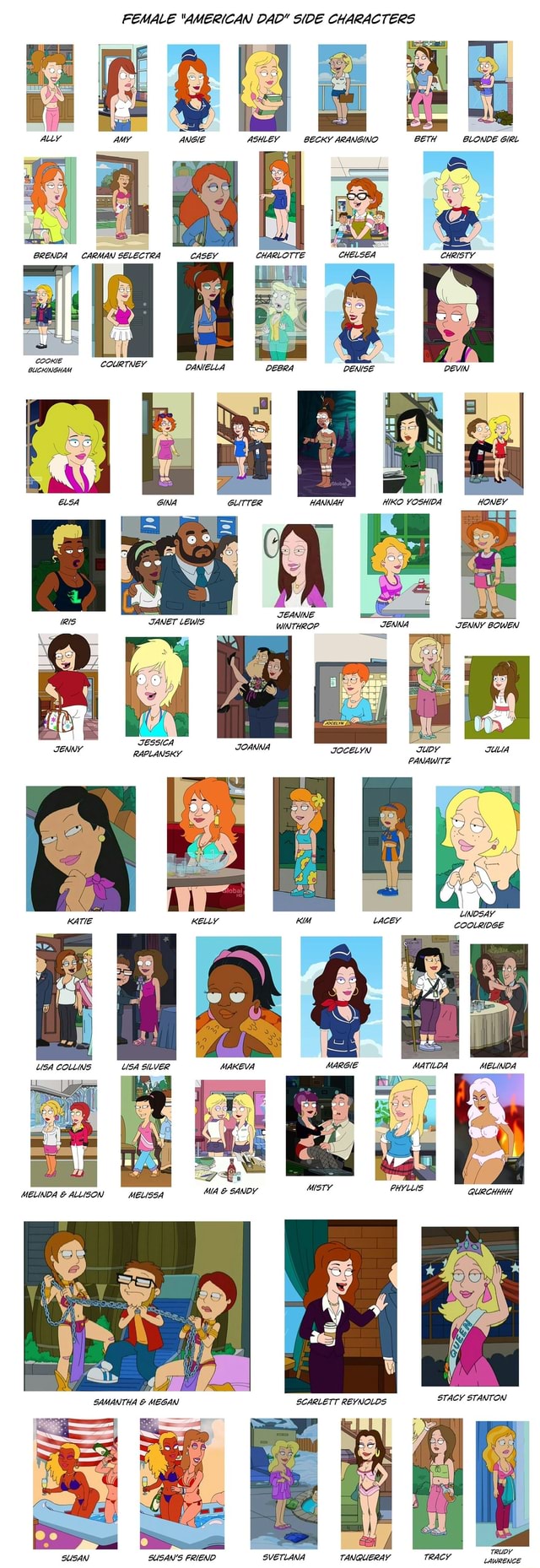 FEMALE "AMERICAN DAD" SIDE CHARACTERS iFunny