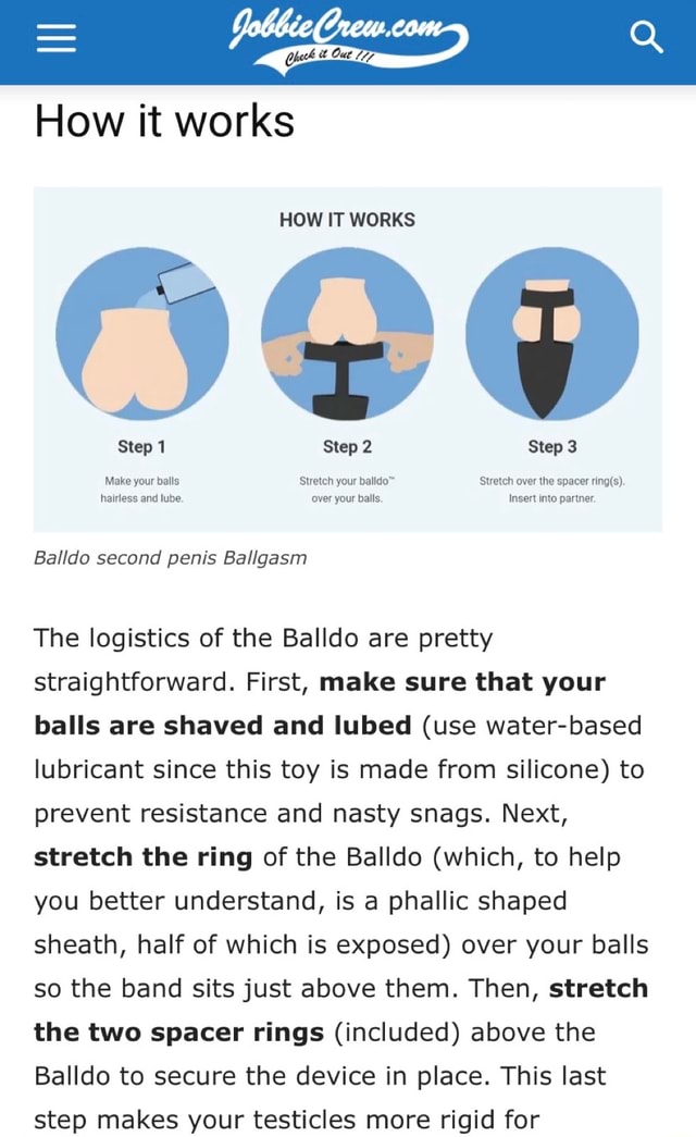 How long does it take to stretch your balls