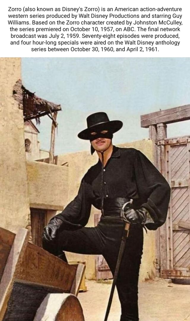 Zorro (also known as Disney's Zorro) is an American actionadventure