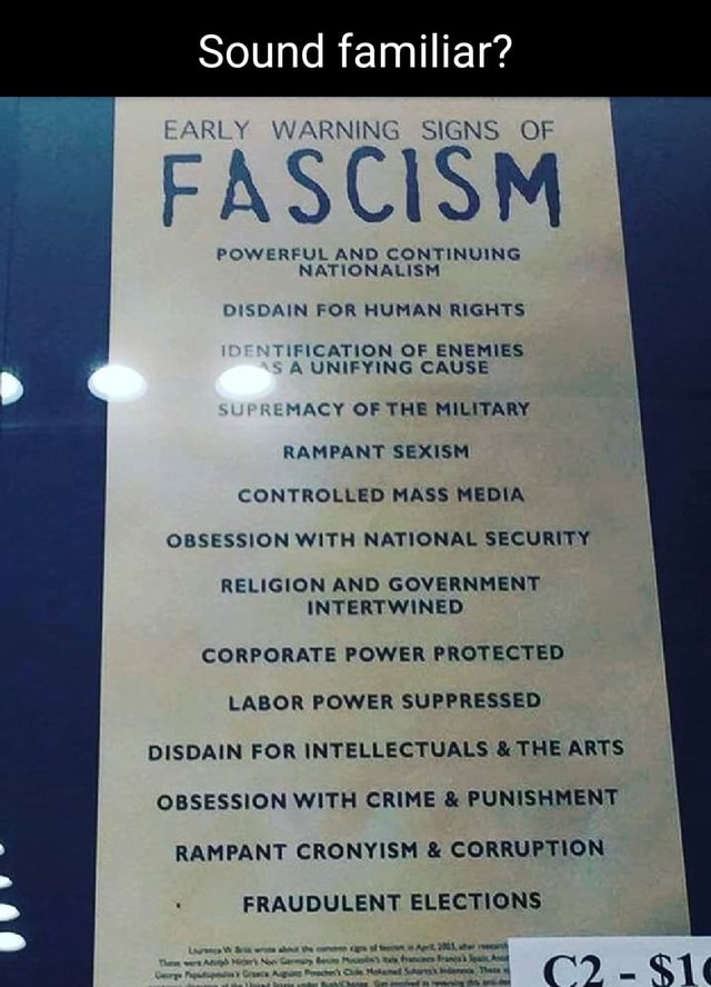 Sound Familiar EARLY WARNING SIGNS OF FASCISM POWERFUL AND CONTINUING sound-familiar-early-warning-signs-of-fascism-powerful-and-continuing