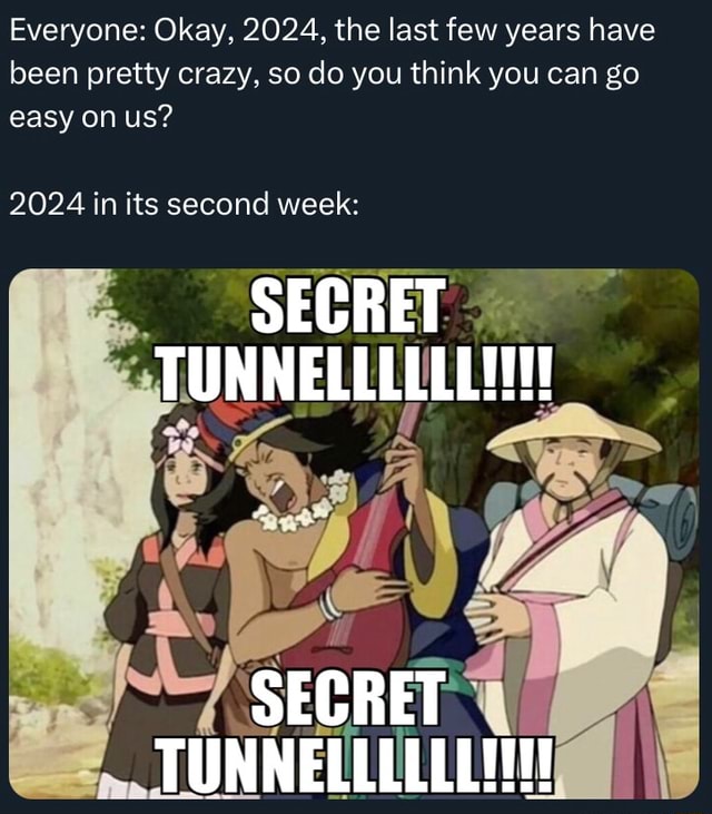 Everyone: Okay, 2024, the last few years have been pretty crazy, so do ...